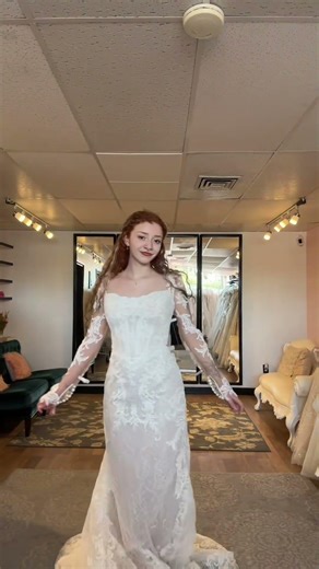 uested, wedding gowns with long sleeves 💫Which dress was your favorite? #weddingdresses