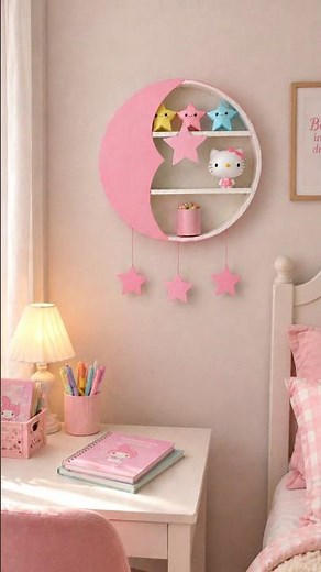 Cute pink wall decor 🩷✨ #roomdecor