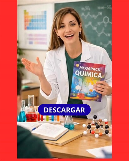 📚 El sistema educativo exige resultados, pero no te da las herramientas. Planificar, evaluar, motivar y cumplir programas sin apoyo genera frustración constante. PACK QUÍMICA LISTA™ te entrega un sistema completo, organizado y probado. Con el PACK QUÍMICA LISTA™ tienes más de 600 páginas de material organizado, listo para usar en todos los niveles Menos estrés. Más claridad. Más disfrute al enseñar. 📩 Acceso inmediato en PDF editable. Haz clic en el BOTÓN DESCARGAR. | Profesional de Educación