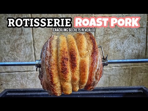 How to Make a Rotisserie/Charcoal Spit Pork Roast