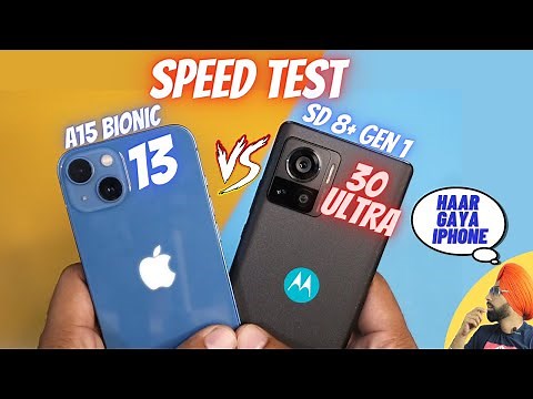Apple iPhone 13 vs MOTO Edge 30 ULTRA | Speed Test | Finally Apple Failed | Android vs iOS | 50000/-