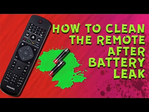 How to Clean Battery Corrosion in Remote Control (Philips Remote Control) 📺