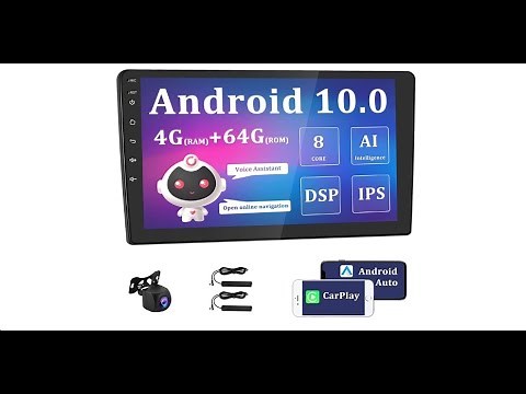 Camecho 2022 Newest Double Din Octa-core 4GB+64GB Car Stereo, Camecho 10.1" Android 10 Car Radio GPS