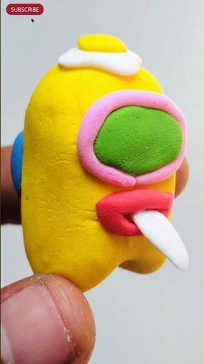 Cute Among Us Clay Art - Funny Stop Motion