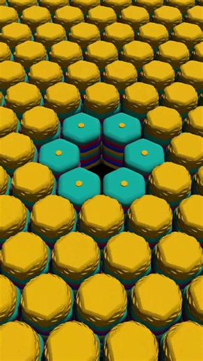Hexagon Columns Stretch, Twist And Untwist Flat ⬡🌀