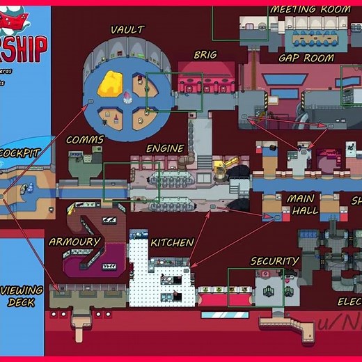 NEW FULL AMONG US AIRSHIP MAP