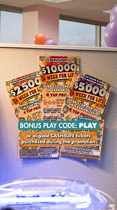 You can still win when you enter non-winning WEEK FOR LIFE Scratch-Offs and eligible CASH4LIFE tickets into the For Life Bonus Play! 🎊 Get more entries with BONUS PLAY CODE: PLAY | Florida Lottery