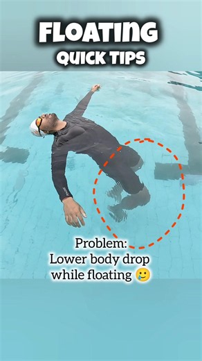 Easy Solution for Leg Sink Problem in Swimming 🏊🏻 #swimming #tips #swimmingtips #floating