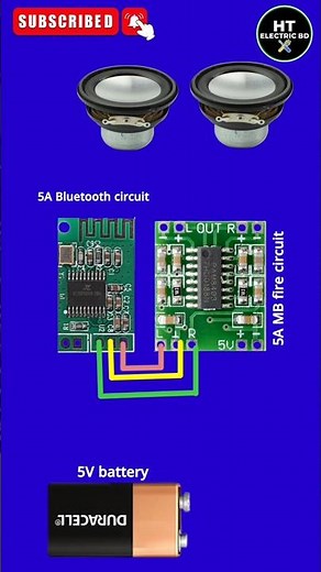 Diy Bluetooth Audio Amplifier circuit | 5V DC powered..| Dual Speaker Setup🔊🔊