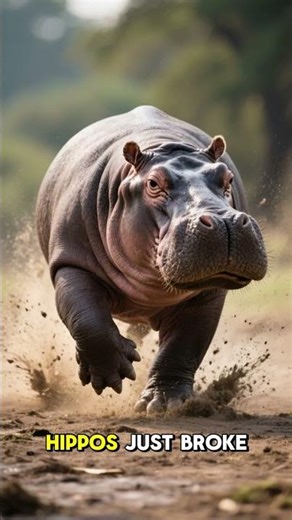Hippos Spend 15% of Every Stride in the AIR (Royal Veterinary College)