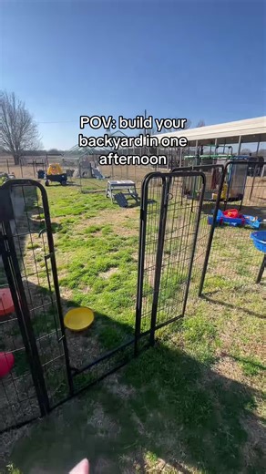 Easy DIY fence panels for creating temporary boundaries in yards, gardens, and outdoor spaces. Quick setup and durable design. #fence #backyard #diy #diyproject #tiktokshopcreatorpicks