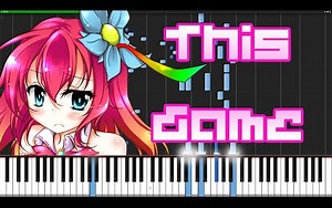 This Game - No Game No Life (Opening) [Piano Tutorial] (Synthesia) -- Animenz