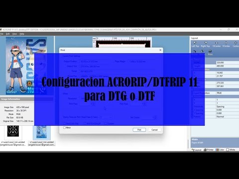 Configuracion Acrorip/DTFRIP 11 para DTG/DTF
