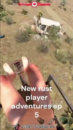 New rust player adventures ep 5 #rust #rustgame #shorts #gamer #viral #funny #helicopter #newrust