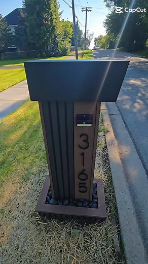 #outdoordecor #mailboxdesign #curbappealupgrade #madeinusa #homecurbappeal #custommailbox | The American Mailbox