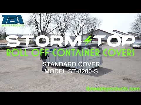 Standard STORM-TOP Roll Off Container Cover