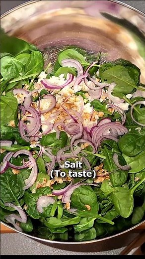 Spinach and feta cheese salad