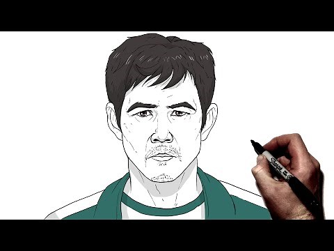 How To Draw Seong Gi Hun 456 | Step By Step | Squid Game 2