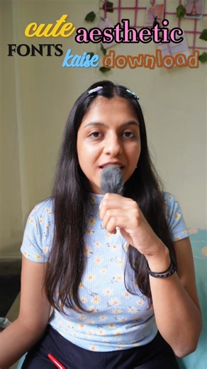 How to download aesthetic fonts📱💐