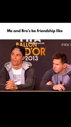 Void Meme Lab on Instagram: "Me and Bro's friendship be like"