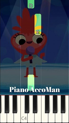 The Alphabet Is So Much Fun - Super Simple Songs Piano Tutorial Short