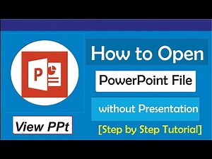 How to Open PowerPoint without PowerPoint