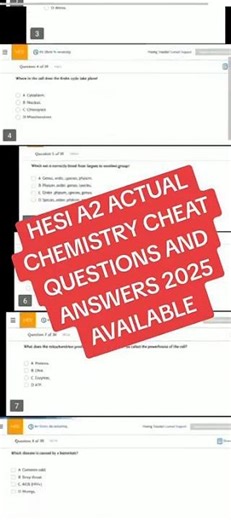 HESI A2 Chemistry Questions & Answers 2025 – Good luck future nurse