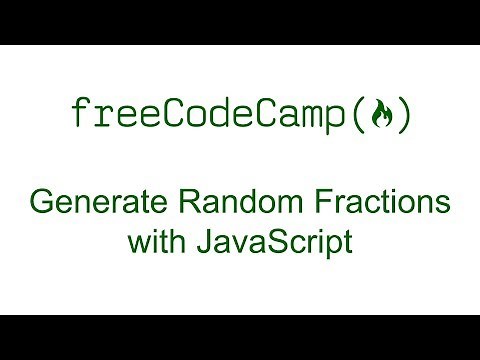 Generate Random Fractions with JavaScript - Free Code Camp