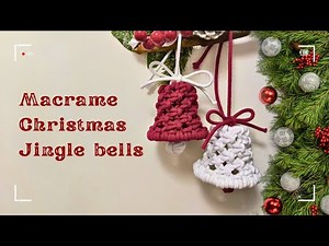 Macrame jingle bells without ring and beads || Christmas ornaments || Macrame tutorials