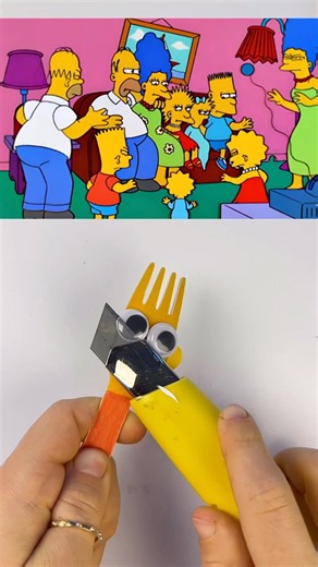 How to make Bart Simpson - FORK DIY