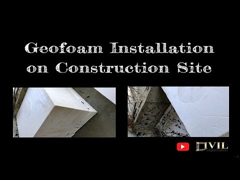 Geofoam Installation on Construction Site