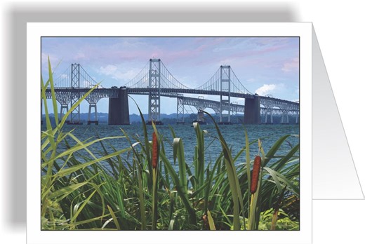 Greeting Cards:  Beach Bound Chesapeake Bay Bridge