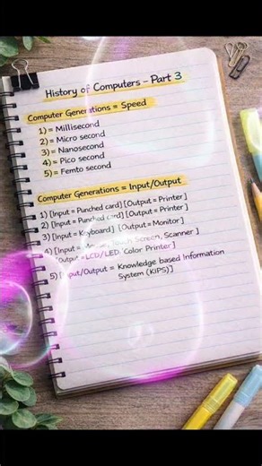 History of Computers – Part 3 | Computer Generations Speed & I/O | KIPS