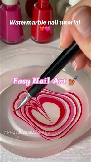 Easy Marble Nail Art 💅🏽 #shorts #shortsfeed #shortsviral