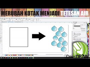 cara simpel membuat tetesan air | Corel Draw Tutorial Indonesia