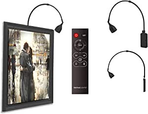 Method Lights ML-FM Picture Light Frame Mounted LED, Charge Battery On The Wall, Remote Control