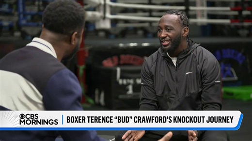 In December, Terence “Bud” Crawford retired from boxing on his own terms: Undefeated with a perfect professional record of 42 wins and 0 losses. In his hometown of Omaha, Nebraska, Crawford told Nate about his start in the sport, making a name for himself and why he walked away: “I did everything I set my sights out to do.” | CBS Mornings
