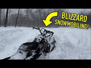 Snowmobiling In a BLIZZARD!