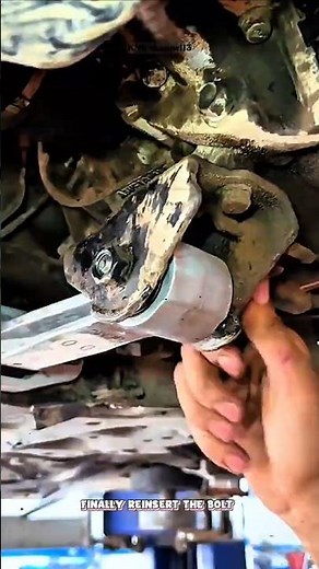 How to Replace a Lower Engine Mount#shorts #mechanic #automobile #satisfying #repairs