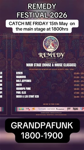 May 15th at 1800hrs you can catch me playing the main stage at @Remedy Festival in Durham. It’s my first time playing Remedy but judging by the content available I’ve been missing out. A Top line up with @Tom Wainwright of the hacienda / Lisa loud and a host grade A local artists. So looking forward to it, I’ll be spinning a house and classics set #housemusic #dj #festival #fyp ##rave