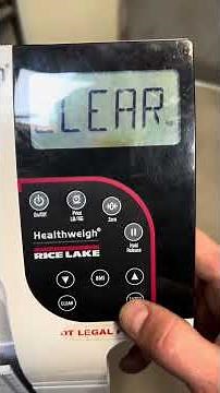 Rice Lake Helthweigh adjustment calibration #fix #calibration #adjustment
