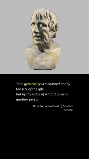 True Generosity Is Not About the Size of the Gift | Seneca on the Value of Giving