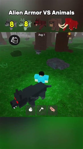 alien armor vs animals🦌