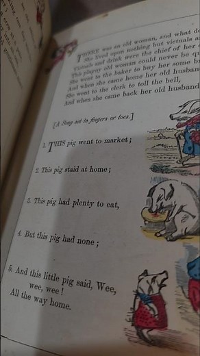This antique children's book from 1866 has 90 hand-colored illustrations!!