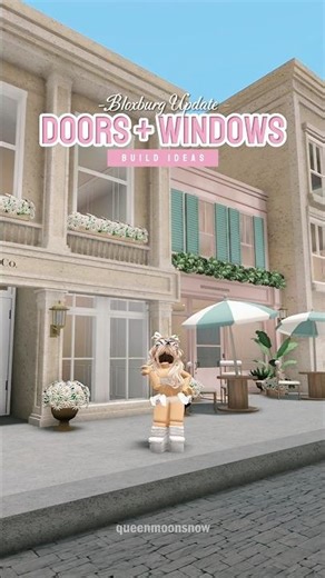 new bloxburg update - doors & windows, house build ideas 🤍 #roblox #bloxburg #bloxburgupdate