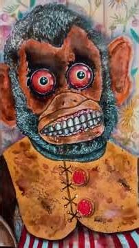 my drawing of the musical jolly chimp that creepy toy monkey availabl...