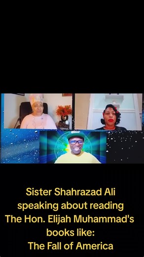Sister Shahrazad Ali speaking about reading The Hon. Elijah Muhammad's books like: