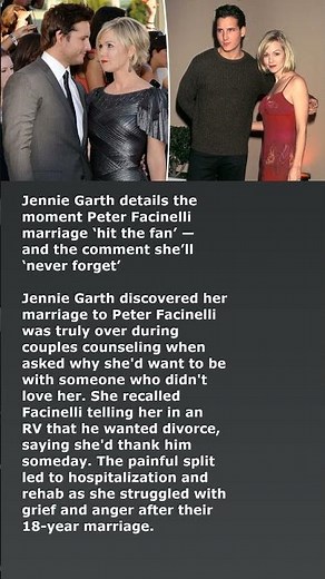 Jennie Garth details the moment Peter Facinelli marriage ‘hit the fan’ — and the comment she’ll ‘...