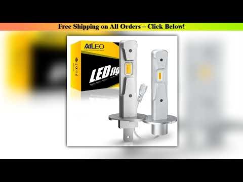 AILEO 2Pcs 200W 10000LM H1 LED Lamps 3000K Led H3 Fog Light Bulb Design Wireless For Car CSP 7035 C