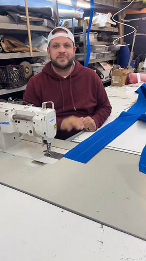 How to make a rain valance for your Bimini top — Tempotest fabric, Miami Corp. Full build tools on BoatCanvasGear.com #BoatCanvas #BiminiTop #MarineUpholstery #CanvasWork #UpholsteryShop #MarineCanvas #Tempotest #BoatRestoration #BoatOwners #DIYBoat #SewingTips #CanvasShop #MiamiCorp #BoatCanvasGear | Tampa Bay Upholstery